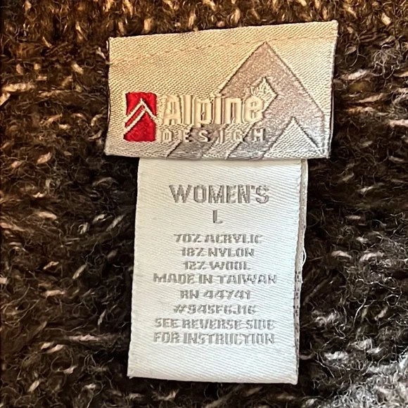 Alpine Design Brown Sweater - Women’s L - Picture 5 of 7
